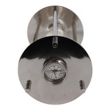EV21183-01#15" Perth Silver Aluminum Compass Hourglass
