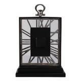 EV21186-01#12x18 Griffith Silver Aluminum Clock