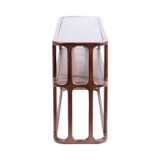 EV21198-02#54" Stefan Wood And Marble Console Table, Brwn/blk