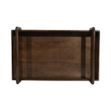 EV21203#S/3 18/22/26" Kazu Wood Trays, Brown