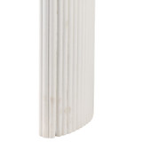 EV21206-01#24"catalina Travertine&fluted Wood Accent Table/kd