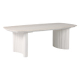 EV21206-02#52"catalina Travertine&fluted Wood Coffee Table/kd