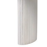 EV21206-02#52"catalina Travertine&fluted Wood Coffee Table/kd