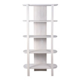 EV21207#71" Catalina  Fluted Wood Etagere, Cream