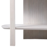 EV21207#71" Catalina  Fluted Wood Etagere, Cream