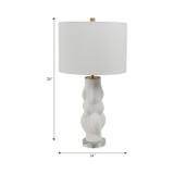 EV51354#26" Romy 3d Printed Porcelain Table Lamp