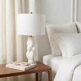 EV51354#26" Romy 3d Printed Porcelain Table Lamp
