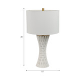 EV51368#26" Obsert 3d Printed Porcelain Table Lamp