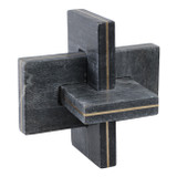 EV20992-03#9" Walton Large Black Marble And Brass Knot