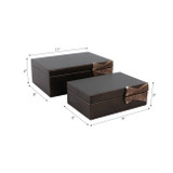 EV21241#S/2 9/11" Andros Boxes With Aluminium Hardware
