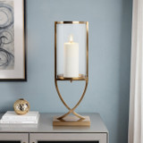 EV21259-04#23" Tomah Small Gold Candle Holder