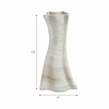 EV21279-01#12"caracol Small 3d Printed Porcelain Vase, Multi