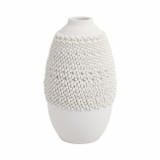 EV21286-01#10" Arroyo Small 3d Printed Porcelain Vase, Ivory