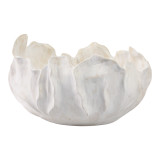 EV21290#14" Spadena Short Porcelain Bowl, Ivory