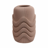 EV21295-01#12"ethos Small 3d Printed Porcelain Vase