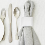 EV21343#S/4 10" Senise Selenite/crystal Napkin Rings, Wht