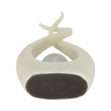 EV21445-02#12" Laxmi White Quartz Resin Statuary With Crystal