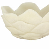 EV21456-01#6" Zelen White Quartz Resin Flower Bowl