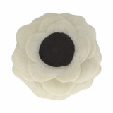 EV21456-01#6" Zelen White Quartz Resin Flower Bowl