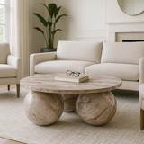 EV21779#40" Laszlo Marble Sphere Coffee Table