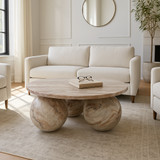 EV21779#40" Laszlo Marble Sphere Coffee Table