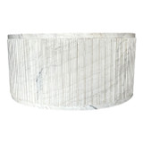 EV21784#36" Entice White Marble Fluted Coffee Table