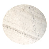 EV21784#36" Entice White Marble Fluted Coffee Table