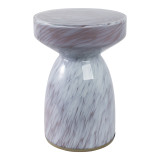 EV21892-01#18" Rosario Small Art Glass Table, Pink