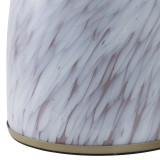 EV21892-01#18" Rosario Small Art Glass Table, Pink