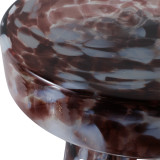 EV21894#19" Platar Dapple Art Glass Table, Brown