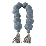 EV21905-03#53"cardiff Blue Eco-mix Garland W/leather Tassels