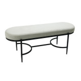 EV21924#48" Kinross Cream Velvet Bench