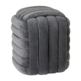 EV21925-02#19" Machar Grey Velvet Knot Stool