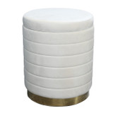 EV21926#19" Stirling Cream Velvet Storage Stool