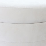 EV21926#19" Stirling Cream Velvet Storage Stool