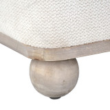 EV21927#18" Pharlain Square Stool With Wood Feet