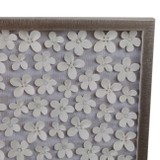 EV21960#16x42 Antoinette Dimensional Flower Shadowbox Art