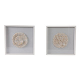 EV21968#S/2 20x20 Atlantic Shell Shadowbox Art