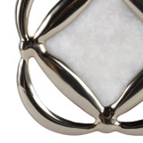 EV21947#S/3 16/14/12" Preston Aluminum And Alabaster Wall 