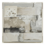 EV70437#40x40 Lynton Acrylic Frame Handpainted Wall Art