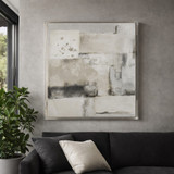 EV70437#40x40 Lynton Acrylic Frame Handpainted Wall Art