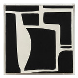 EV70441#40x40 Merton Acrylic Frame Handpainted Wall Art