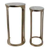 EV51407#S/2 21/22" Surrey Selenite Top Accent Tables
