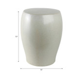 EV21997#15x19 Silute Cream Garden Stool 