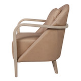 EV22009#33" Krestlin Taupe Top Grain Leather And Wood Acce