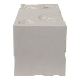 EV22049-01#24" Wood Roanoke Carved Plaster Pedestal Sm, Ivory