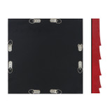 EV22053#S/6 14x14 Majesta Plaster Wall Decor, Red