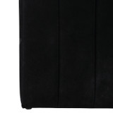 EV22090#19" Rayne Black Suede Ottoman Stool