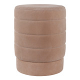 EV22091#19" Felix Taupe Suede Ottoman Stool