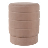 EV22091#19" Felix Taupe Suede Ottoman Stool